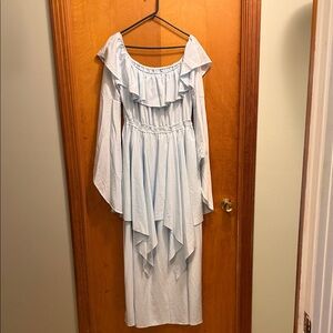 Light Blue Off-Shoulder Dress